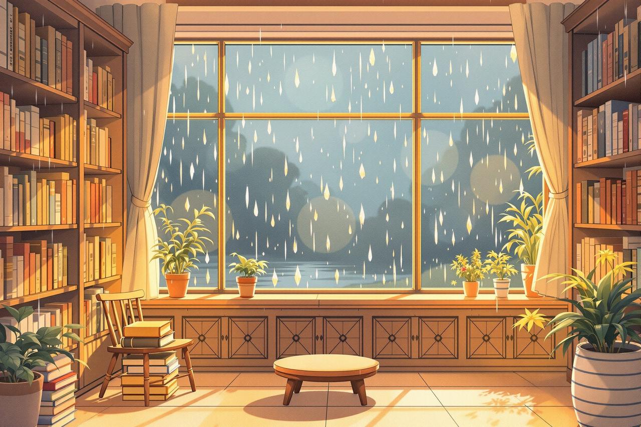 雨天的图书馆 - 漫剧免费观看作品